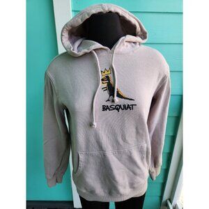 Jean Michel Basquiat Sweatshirt Extra Small XS Beige Hoodie Pullover Dinosaur